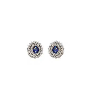 YEPREM Reign Supreme 18kt white gold earrings with diamonds and sapphires | Thumbnail 1 YEPREM Reign Supreme 18kt white gold earrings with diamonds and sapphires | Thumbnail 1