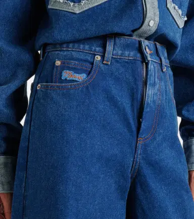 Marni Logo wide-leg jeans | Thumbnail 3 Marni Logo wide-leg jeans | Thumbnail 3