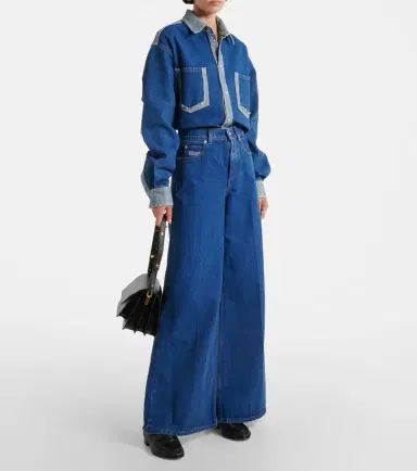 Marni Logo wide-leg jeans | Thumbnail 5 Marni Logo wide-leg jeans | Thumbnail 5