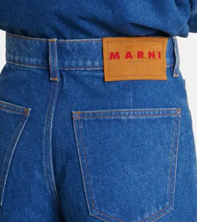 Marni Logo wide-leg jeans | Thumbnail 7 Marni Logo wide-leg jeans | Thumbnail 7
