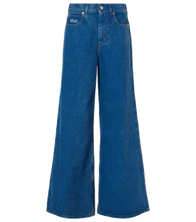 Marni Logo wide-leg jeans | Thumbnail 1 Marni Logo wide-leg jeans | Thumbnail 1