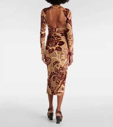 Etro Paisley jacquard velvet midi skirt | Thumbnail 5 Etro Paisley jacquard velvet midi skirt | Thumbnail 5