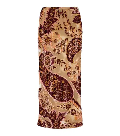 Etro Paisley jacquard velvet midi skirt | Thumbnail 1 Etro Paisley jacquard velvet midi skirt | Thumbnail 1