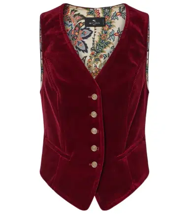 Etro Cotton velvet vest | Thumbnail 1 Etro Cotton velvet vest | Thumbnail 1