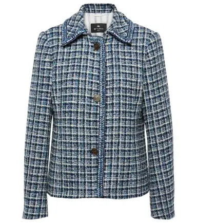 Etro Cotton-blend tweed jacket | Thumbnail 1 Etro Cotton-blend tweed jacket | Thumbnail 1