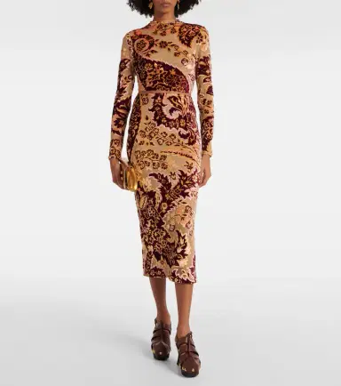 Etro Paisley tulle and velvet jacquard crop top | Thumbnail 5 Etro Paisley tulle and velvet jacquard crop top | Thumbnail 5