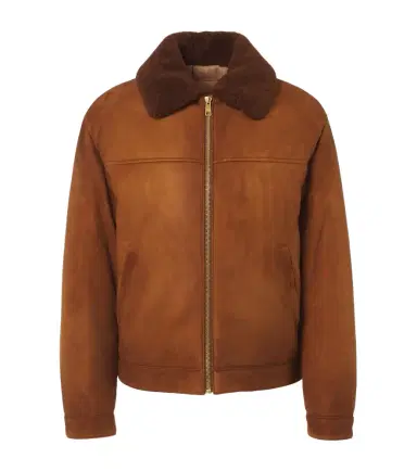 Prada Shearling-trimmed suede jacket | Thumbnail 1 Prada Shearling-trimmed suede jacket | Thumbnail 1