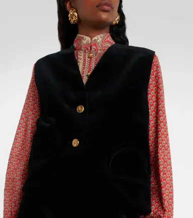 Blaze Milano Blazé Milano Gliss cotton velvet vest | Thumbnail 3 Blaze Milano Blazé Milano Gliss cotton velvet vest | Thumbnail 3