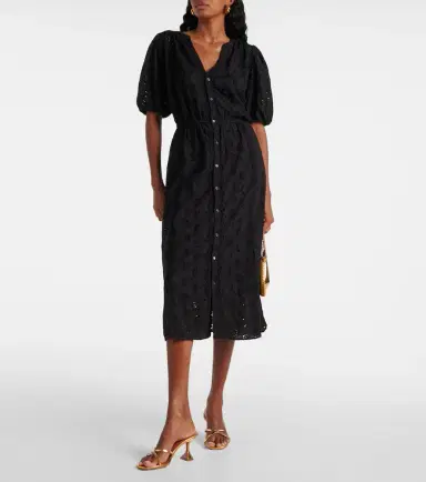Velvet Rorio embroidered cotton midi dress | Thumbnail 2 Velvet Rorio embroidered cotton midi dress | Thumbnail 2