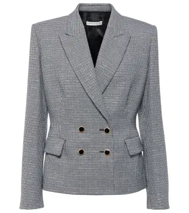 Alessandra Rich Houndstooth wool-blend jacket | Thumbnail 1 Alessandra Rich Houndstooth wool-blend jacket | Thumbnail 1
