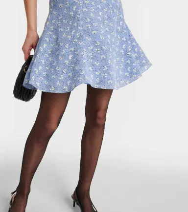 Alessandra Rich Bow-detail printed silk minidress | Thumbnail 2 Alessandra Rich Bow-detail printed silk minidress | Thumbnail 2
