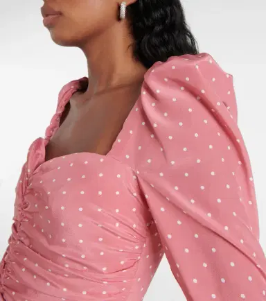 Alessandra Rich Polka-dot silk maxi dress | Thumbnail 3 Alessandra Rich Polka-dot silk maxi dress | Thumbnail 3