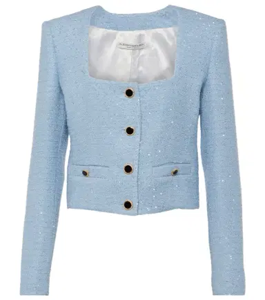 Alessandra Rich Sequined tweed jacket | Thumbnail 1 Alessandra Rich Sequined tweed jacket | Thumbnail 1