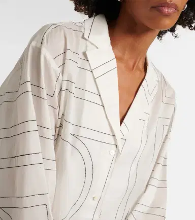 Toteme Monogram cotton-blend shirt | Thumbnail 5 Toteme Monogram cotton-blend shirt | Thumbnail 5