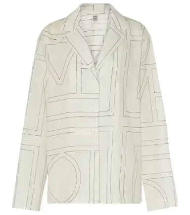 Toteme Monogram cotton-blend shirt | Thumbnail 1 Toteme Monogram cotton-blend shirt | Thumbnail 1