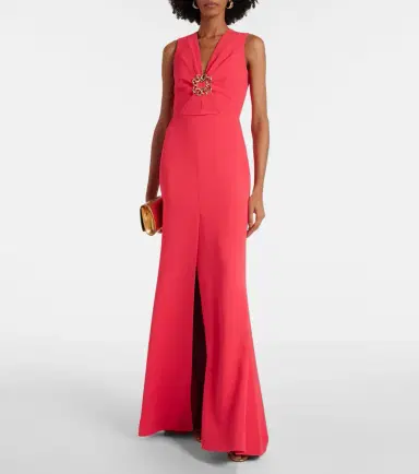Elie Saab Gathered embellished cady gown | Thumbnail 2 Elie Saab Gathered embellished cady gown | Thumbnail 2