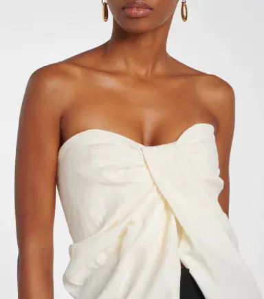 Tove Tuiren draped linen and cotton-blend top | Thumbnail 5 Tove Tuiren draped linen and cotton-blend top | Thumbnail 5
