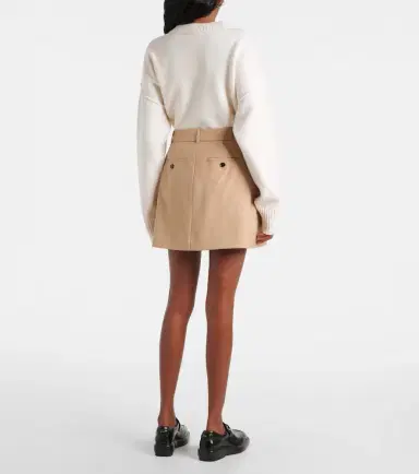 Ami Paris Wool gabardine miniskirt | Thumbnail 2 Ami Paris Wool gabardine miniskirt | Thumbnail 2
