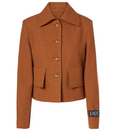 Patou Iconic wool and cotton-blend jacket | Thumbnail 1 Patou Iconic wool and cotton-blend jacket | Thumbnail 1
