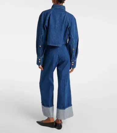 Patou Cropped denim shirt | Thumbnail 3 Patou Cropped denim shirt | Thumbnail 3