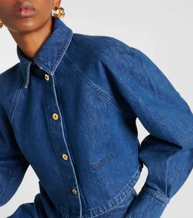 Patou Cropped denim shirt | Thumbnail 5 Patou Cropped denim shirt | Thumbnail 5