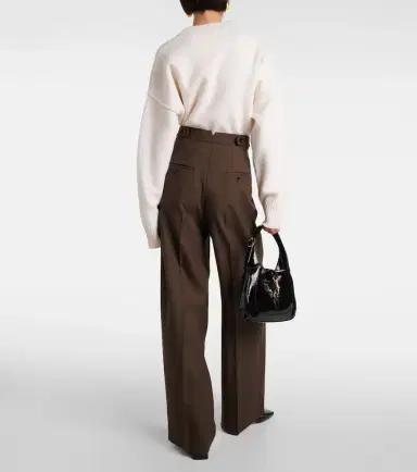 Ami Paris Virgin wool straight-leg pants | Thumbnail 3 Ami Paris Virgin wool straight-leg pants | Thumbnail 3