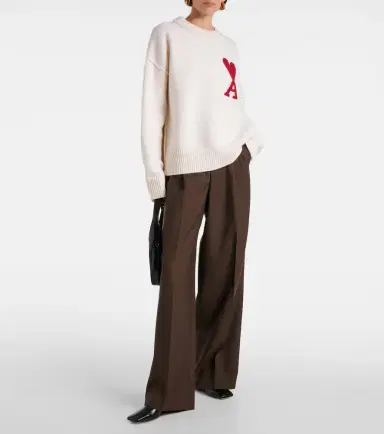 Ami Paris Virgin wool straight-leg pants | Thumbnail 5 Ami Paris Virgin wool straight-leg pants | Thumbnail 5