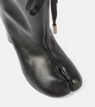 Maison Margiela Tabi drawstring leather ankle boots | Thumbnail 4 Maison Margiela Tabi drawstring leather ankle boots | Thumbnail 4