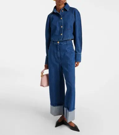 Patou Cropped wide-leg jeans | Thumbnail 4 Patou Cropped wide-leg jeans | Thumbnail 4