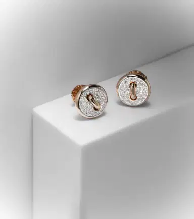 Pomellato Pom Pom Dot 18kt rhodium-plated rose gold earrings with diamonds | Thumbnail 5 Pomellato Pom Pom Dot 18kt rhodium-plated rose gold earrings with diamonds | Thumbnail 5