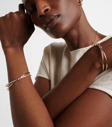 Pomellato Together 18kt rose gold bangle with white diamonds | Thumbnail 3 Pomellato Together 18kt rose gold bangle with white diamonds | Thumbnail 3