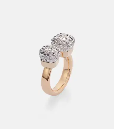 Pomellato Nudo 18kt rose and white gold ring with diamonds | Thumbnail 2 Pomellato Nudo 18kt rose and white gold ring with diamonds | Thumbnail 2