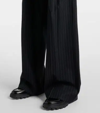 Plan C Pinstripe wool-blend wide-leg pants | Thumbnail 2 Plan C Pinstripe wool-blend wide-leg pants | Thumbnail 2