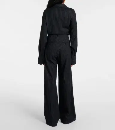 Plan C Pinstripe wool-blend wide-leg pants | Thumbnail 5 Plan C Pinstripe wool-blend wide-leg pants | Thumbnail 5