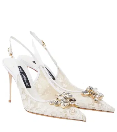 Dolce & Gabbana Rainbow lace slingback pumps | Thumbnail 1 Dolce & Gabbana Rainbow lace slingback pumps | Thumbnail 1