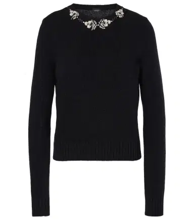Giambattista Valli Embellished wool sweater | Thumbnail 1 Giambattista Valli Embellished wool sweater | Thumbnail 1