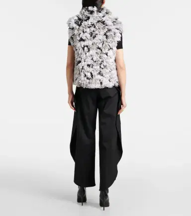 Alaïa Alaïa Lynx faux shearling jacquard vest | Thumbnail 2 Alaïa Alaïa Lynx faux shearling jacquard vest | Thumbnail 2