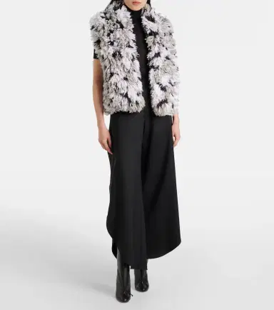 Alaïa Alaïa Lynx faux shearling jacquard vest | Thumbnail 3 Alaïa Alaïa Lynx faux shearling jacquard vest | Thumbnail 3