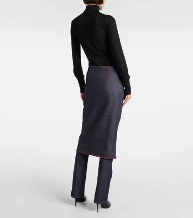 Alaïa Alaïa Denim skirt pants | Thumbnail 6 Alaïa Alaïa Denim skirt pants | Thumbnail 6