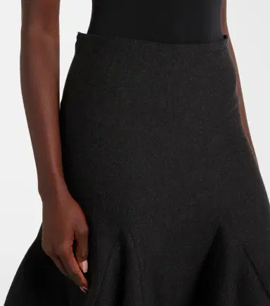 Alaia Alaïa Wool-blend midi skirt | Thumbnail 3 Alaia Alaïa Wool-blend midi skirt | Thumbnail 3