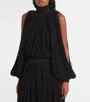 Alaïa Alaïa Fringed wool sweater | Thumbnail 4 Alaïa Alaïa Fringed wool sweater | Thumbnail 4