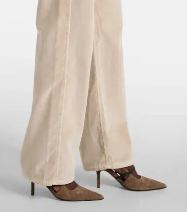 Brunello Cucinelli Dyed cotton wide-leg pants | Thumbnail 2 Brunello Cucinelli Dyed cotton wide-leg pants | Thumbnail 2