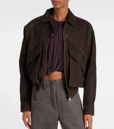 Magda Butrym Suede jacket | Thumbnail 6 Magda Butrym Suede jacket | Thumbnail 6