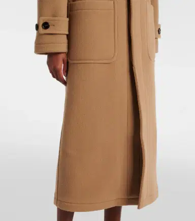 Burberry Faux fur-trimmed wool coat | Thumbnail 6 Burberry Faux fur-trimmed wool coat | Thumbnail 6