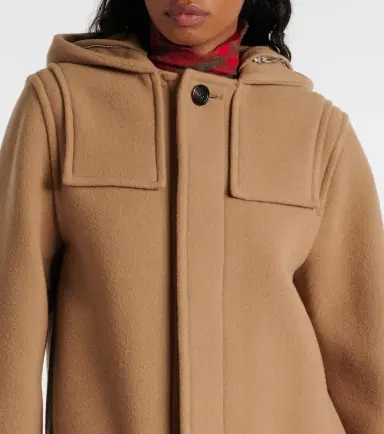 Burberry Faux fur-trimmed wool coat | Thumbnail 8 Burberry Faux fur-trimmed wool coat | Thumbnail 8
