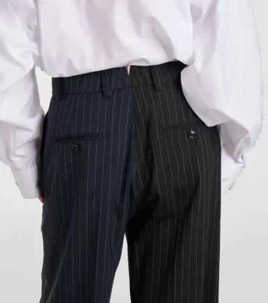 Vetements Pinstripe wool wide-leg pants | Thumbnail 2 Vetements Pinstripe wool wide-leg pants | Thumbnail 2