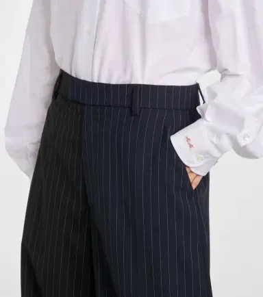 Vetements Pinstripe wool wide-leg pants | Thumbnail 4 Vetements Pinstripe wool wide-leg pants | Thumbnail 4