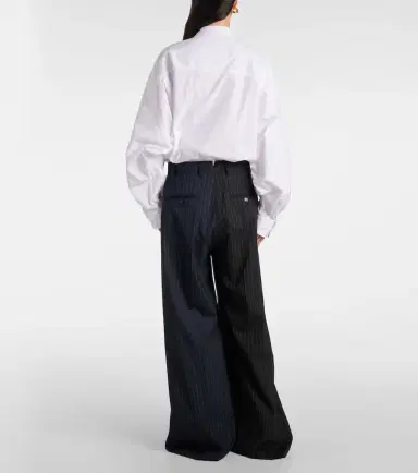 Vetements Pinstripe wool wide-leg pants | Thumbnail 5 Vetements Pinstripe wool wide-leg pants | Thumbnail 5