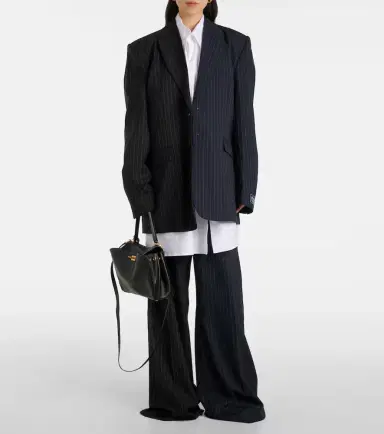Vetements Pinstripe wool wide-leg pants | Thumbnail 6 Vetements Pinstripe wool wide-leg pants | Thumbnail 6