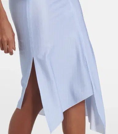 Coperni Floral-appliqué asymmetric midi skirt | Thumbnail 3 Coperni Floral-appliqué asymmetric midi skirt | Thumbnail 3